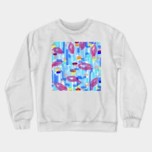 Block of blue Crewneck Sweatshirt